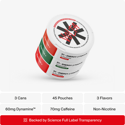 VOLTA 01 nootropic pouch bundle — 3 tins energy focus supplement nicotine-free